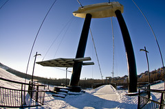 Fort Edmonton Suspension Bridge Walk