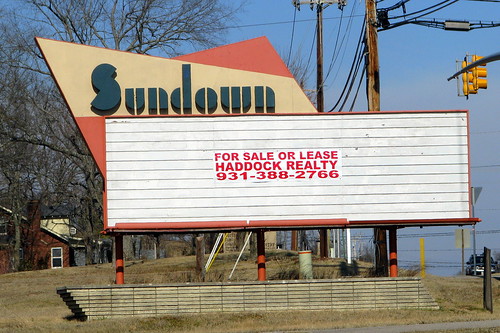 Sundown sign - Columbia, TN
