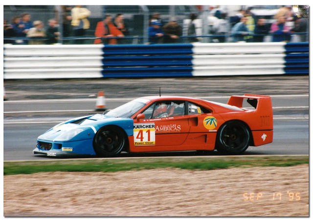 Pilot Aldix Team Ferrari F40 LM BPR Global GT Series Silverstone 1995