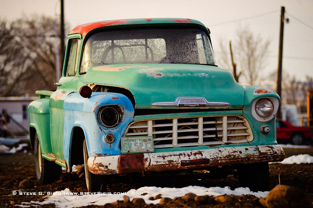 Rusty 1955 Chevrolet Pickup Truck 2011 If this old Chevy truck tell of 