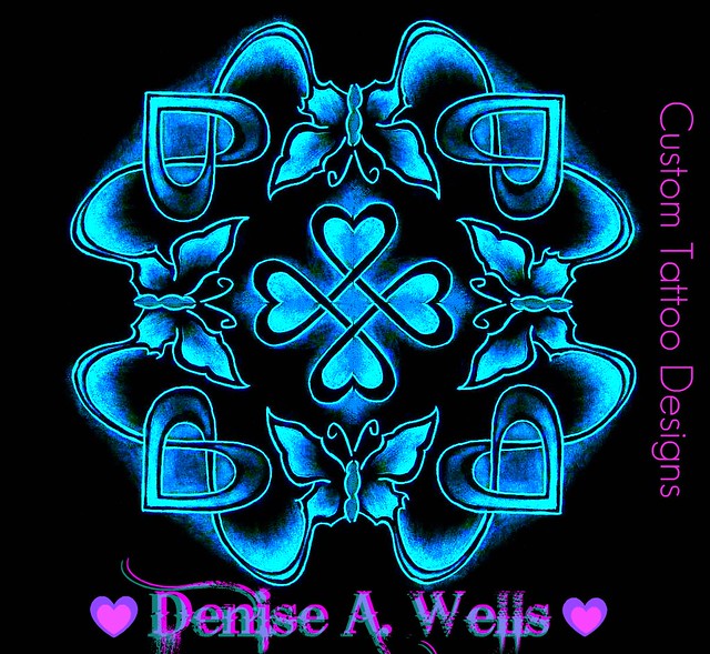 Celtic Butterfly Tattoo Design by Denise A Wells