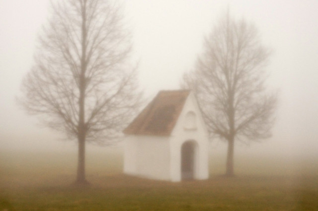 Pinhole photography in the foggy Allgäu highlands