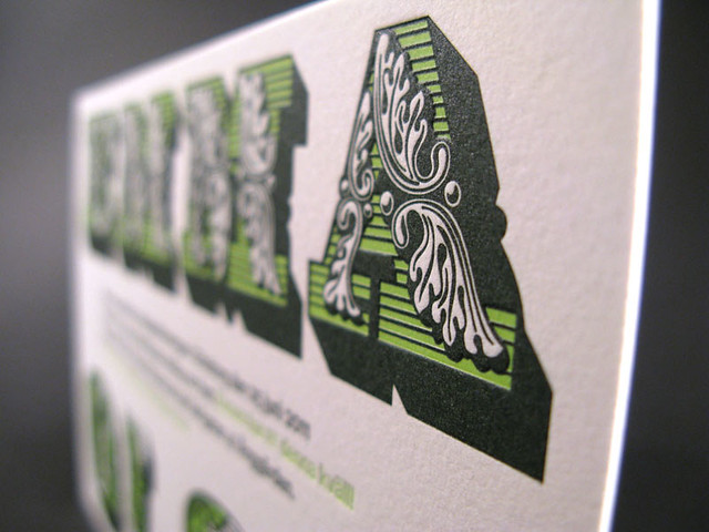 These custom wedding invitations were designed by swedish graphic designer