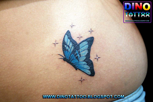 tattoo butterfly blutatuaje mariposa azultatuagem borboleta cloror