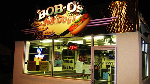 Bob O's Hot Dogs at 8258 West Irving Park Road. Chicago Illinois USA. March 2011. by Eddie from Chicago