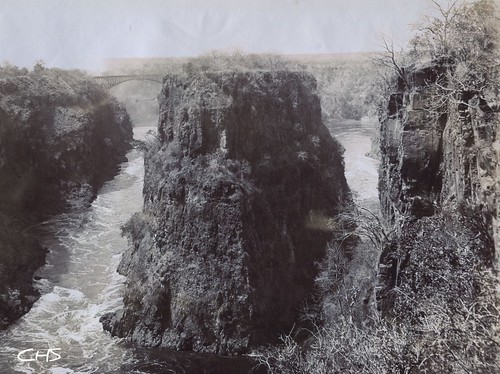 Rhodesia 1905  Zambessi Bridge from the Eastern Gorge by Claire Stocker (Stocker Images)