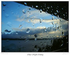 Rain-splashed window, Nova Scotia