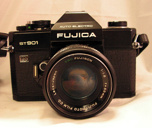 Fujica ST901 Auto Electro SLR Camera with a 1:4.5200 EBC Fuji Lens