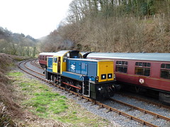 14901 arrives at the Gwili Railway