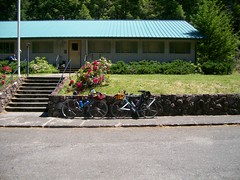Two bicycles in front of the building where the Ripplebrook store used to be