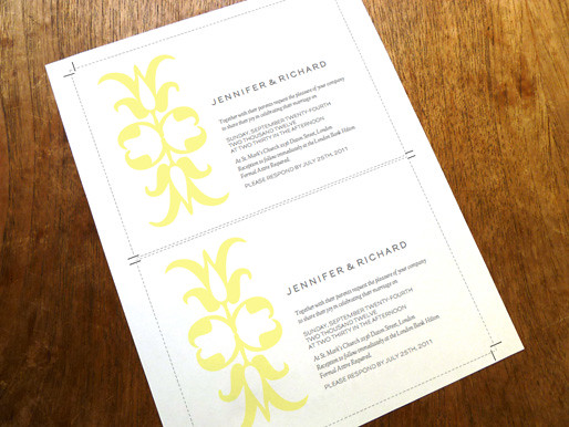 Printable Wedding invitation Template Ornament