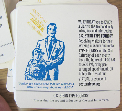 Promo For C.C. Stern Type Foundry by Stumptown Printers