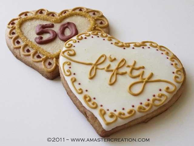 50th wedding anniversary cookies