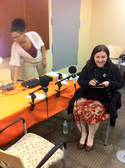 Regina Holliday before StoryCorps Interview