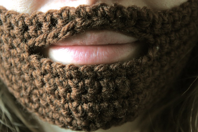 crochet beard just made it up as i went along