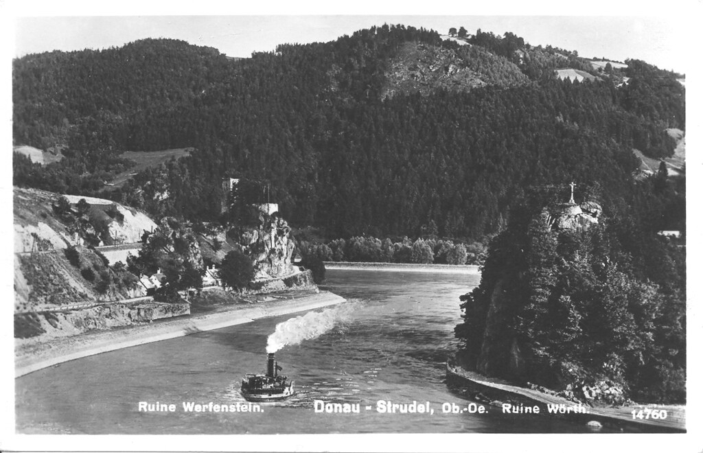 Burg Werfenstein und Insel Wörth 08 1932