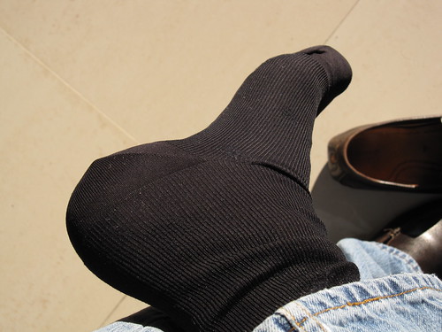 Black Dore Dore nylon socks by blksockedfeet