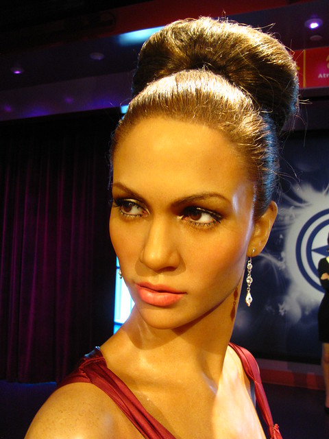 Jennifer Lopez figure at Madame Tussauds Hollywood