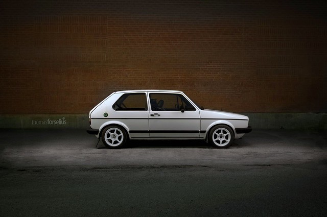 just a shot of my Golf Mk1 I'm starting to improve just got coilovers
