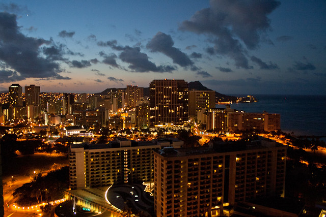 View from the balcony at Waikiki