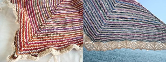 shawls with Regia yarn