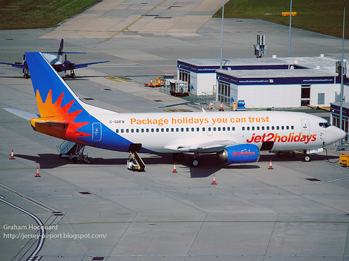 G-GDFB Boeing 737-33A by Jersey Airport Photography