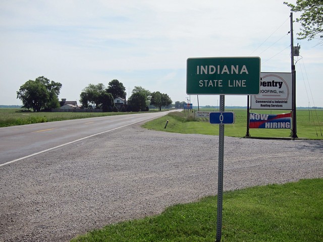 Indiana State Line, US 136