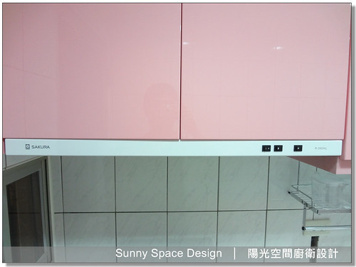 廚具大王-作品190-淡水新民街粉紅色廚具-陽光空間精品廚具