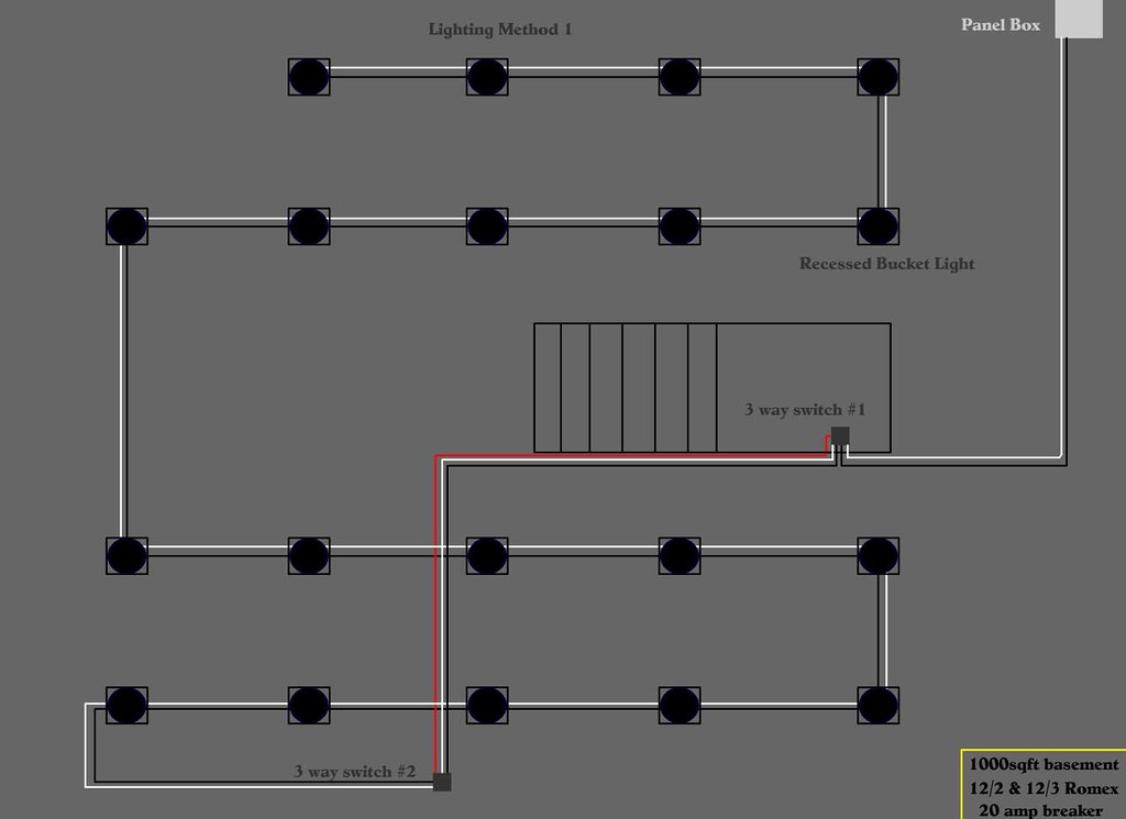 Recessed Lighting Wiring Diagram Question - DoItYourself.com Community  Forums Wiring Lights in Parallel Diagram DoItYourself.com