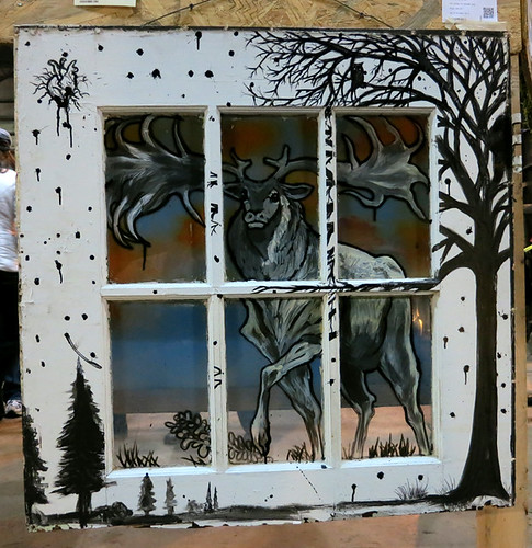 AAN 012 Return to Nature by Lorne Zeman - mixed media on wooden door
