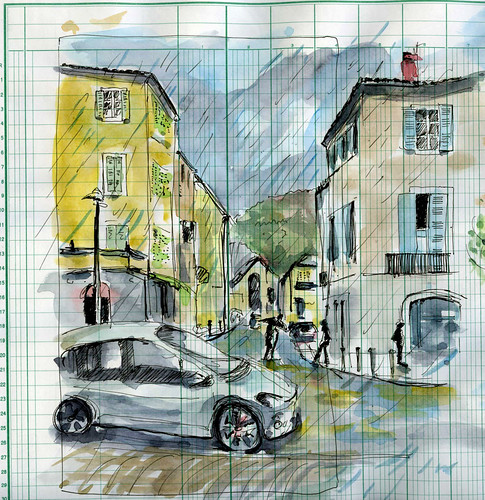 il pleut sur Cahors by Stéphane Feray