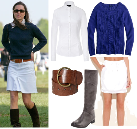 Kate Middleton casual look for less - riding boots