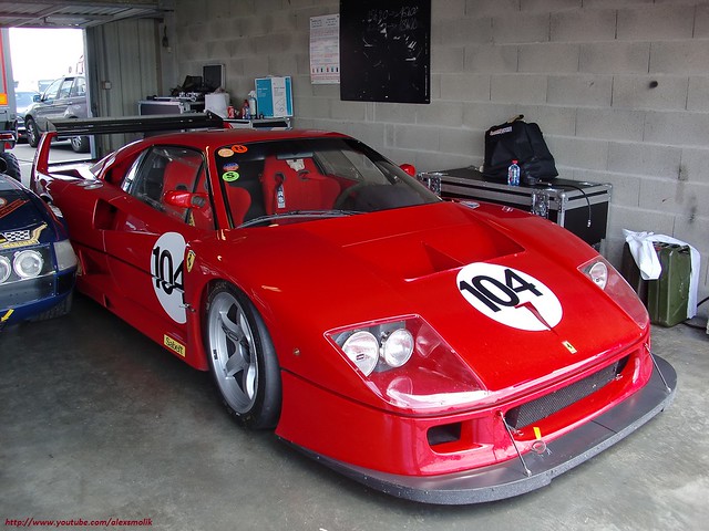 Very rare Ferrari F40 LM This car was at the Circuit du Val de Vienne 