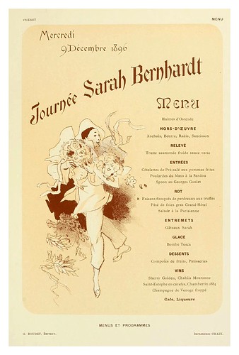 001-Les menus & programmes illustrés; invitations, billets de faire part, cartes d'adresse, petites estampes du XVIIe siècle jusqu'à nos jours (1898)