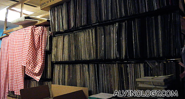 More RediSilver vinyl records - this storeroom used to be the recording studio