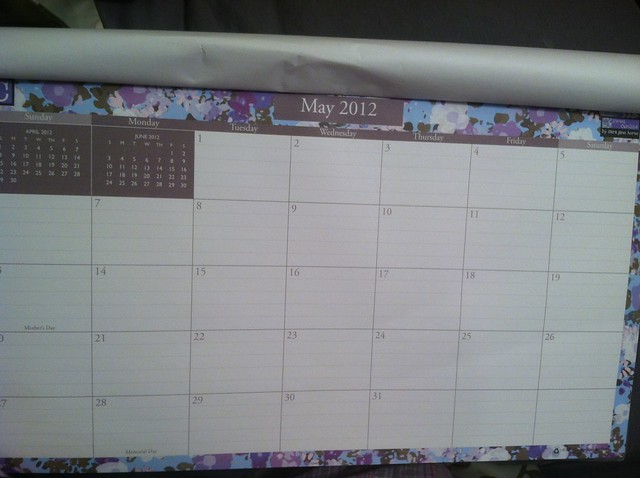 A calendar...Repeating squares!