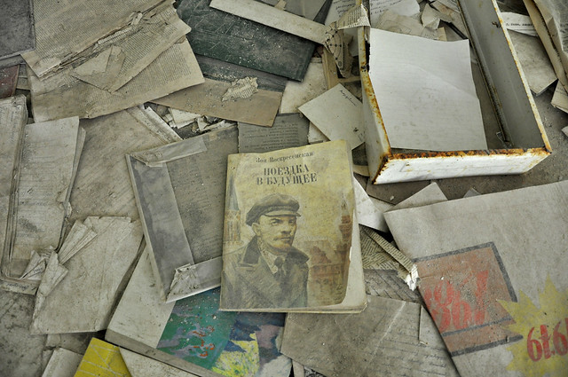 Lenin book at a school in Pripyat