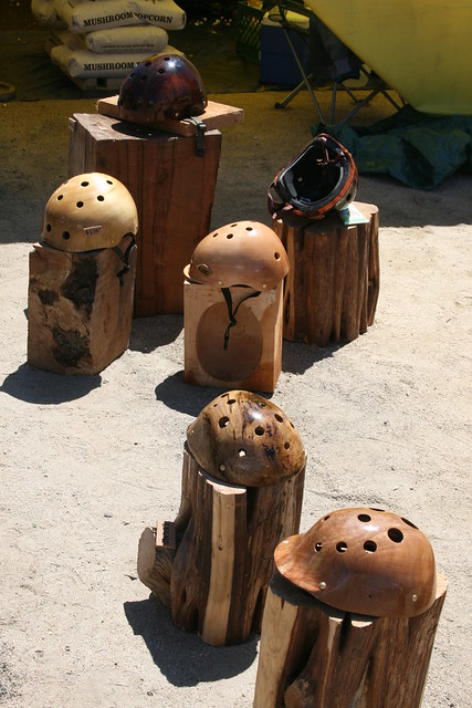 Wooden helmets