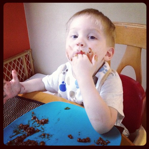 BBQ lentils rock! #kids #mealtime#instagram_kids