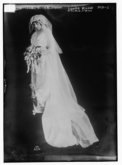 Eleanor Wilson Mrs WG McAdoo in wedding dress LOC 