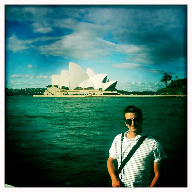 Me in front of Sydney Harbour