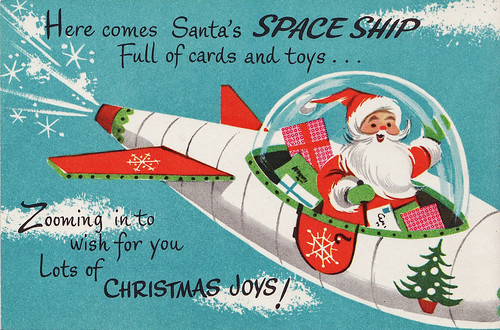 Santa's Space Ship by Calsidyrose
