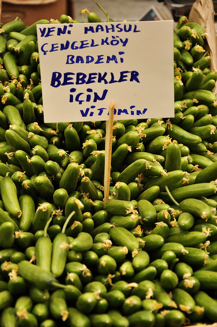 local bazaar istanbul cucumbers
