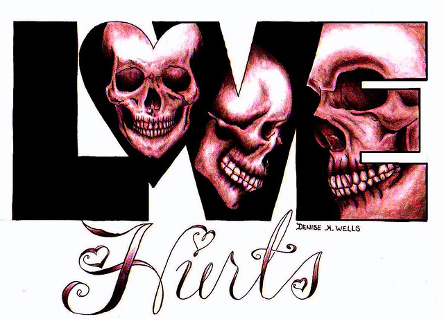 Love Hurts Tattoo Design by