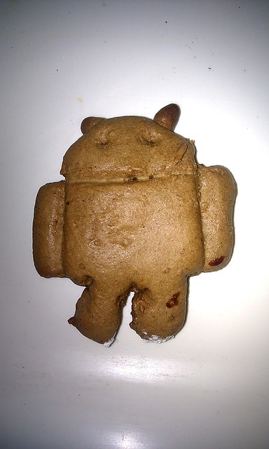 Gingerbread Android Cookie