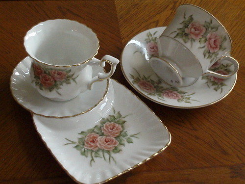 tea cup and tray