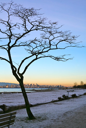 glorious light over wintry Vancouver