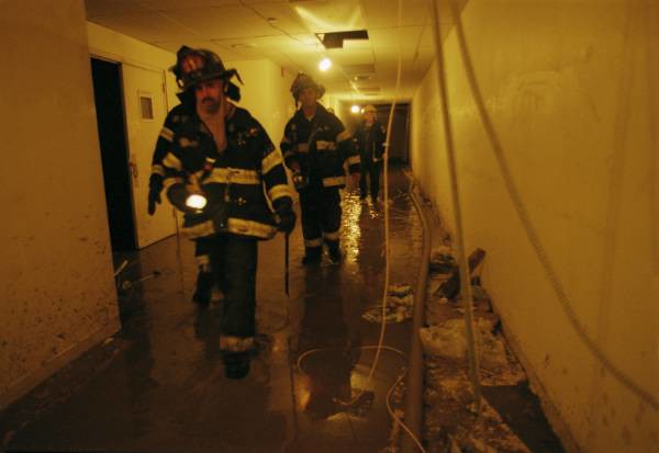 NYC World Trade Center September 11 2001 Firefighter searching for 
