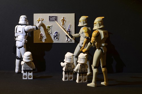 A history lession for the mini Clones and the Mini-Stormtrooper