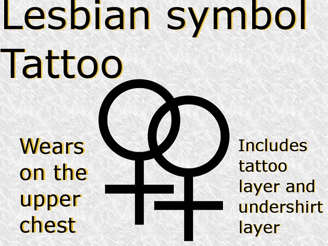 Lesbian Symbol Tattoo 2